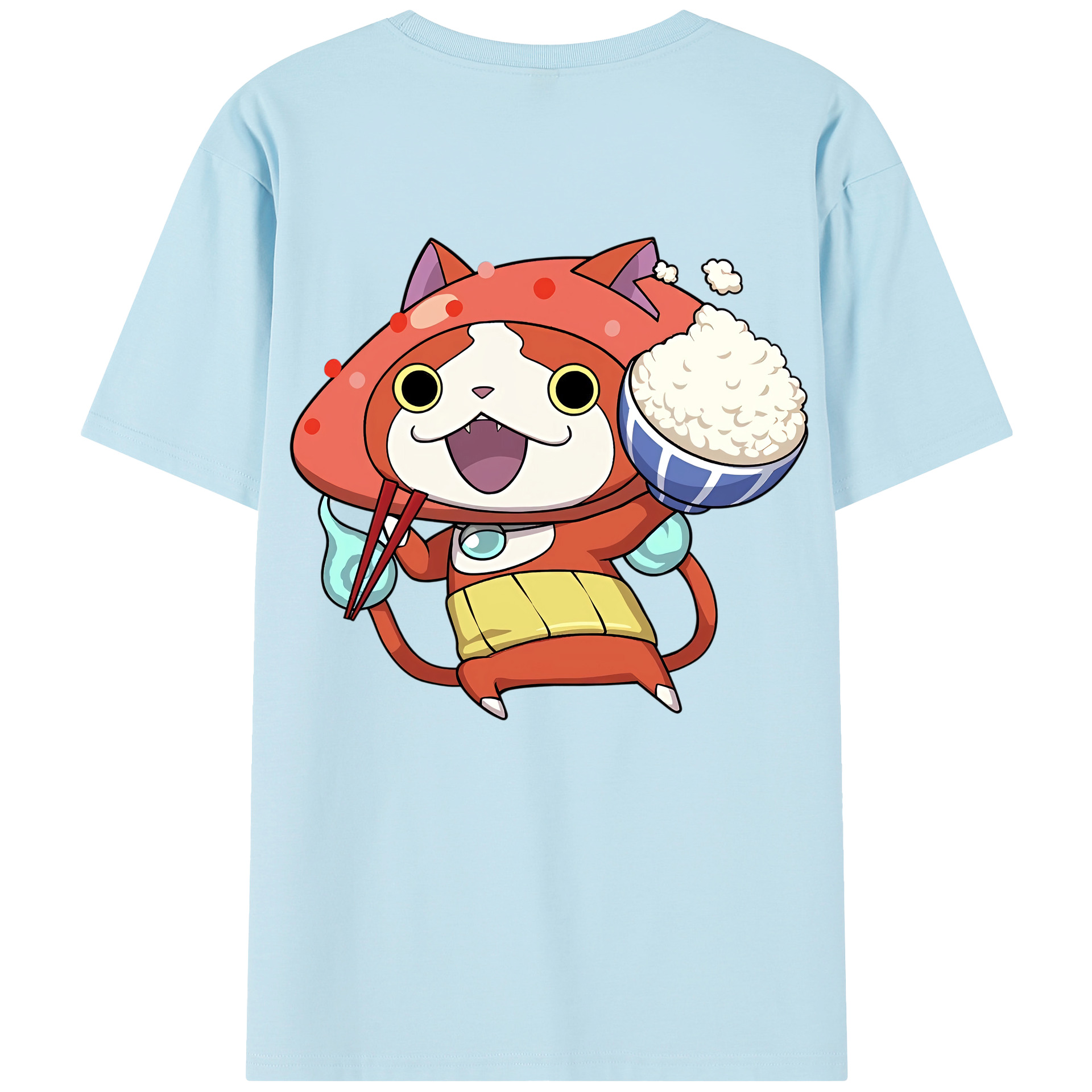 （画像用） 妖怪ウォッチ Yo-kai Watch 綿100％半袖Tシャツ（背面プリント）